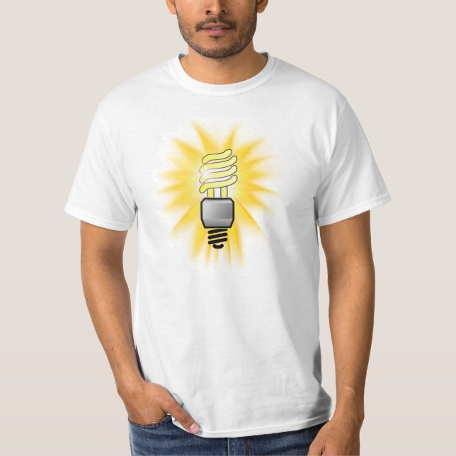 Ljusslampa för CFL-energibesparare T Shirt (Framsida)