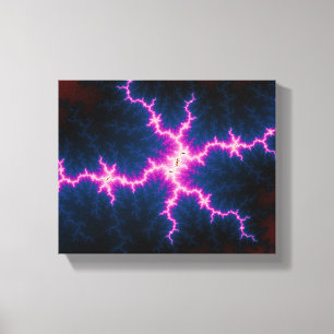 Ljusslava - Fractal Art Canvastryck