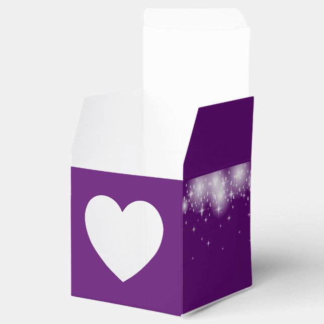 Ljussling och stjärnor bröllop presentaskar (Öppnad)