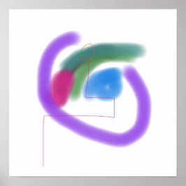 Ljussnurrande former poster