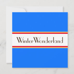 Ljussofistikerat alpprått vinter Wonderland Julkort