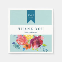 Ljussommarfärgad Bröllop Pappersservett