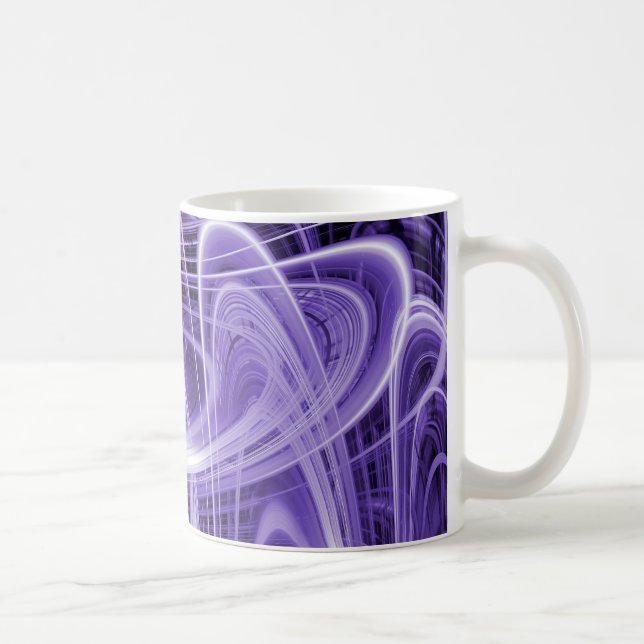 Ljusspår för lila kaffemugg (Höger)