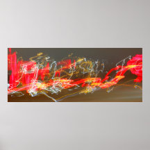 Ljusspår från genomgående trafik på väg