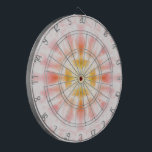 Ljusstark Abstrakt Darttavla<br><div class="desc">Ljusvit persika och rosa abstrakt design.</div>