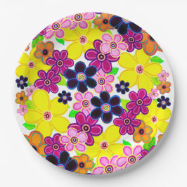 Ljusstark Abstrakt Flower Art