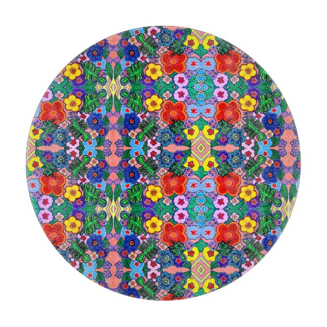 Ljusstark Abstrakt Flower Art (Framsidan)