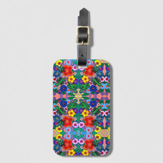 Ljusstark Abstrakt Flower Art Bagagebricka