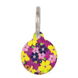 Ljusstark Abstrakt Flower Art Djurbricka