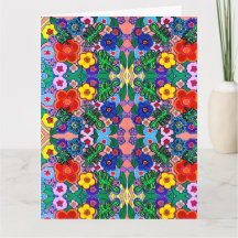 Ljusstark Abstrakt Flower Art