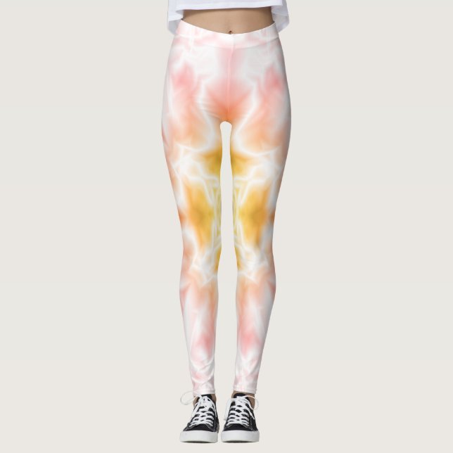 Ljusstark Abstrakt Leggings (Framsida)