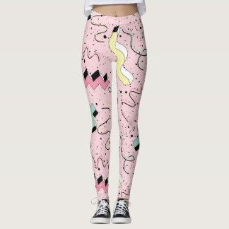Ljusstark abstrakt, sömlös mönster. leggings