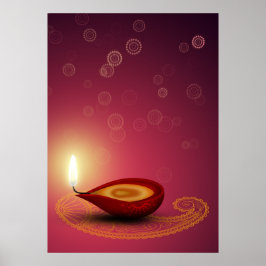 Ljusstark diwali - Poster Skriv ut