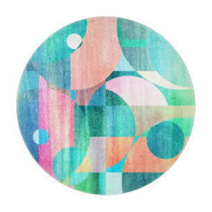 Ljusstark, färgstark geometrisk Abstrakt