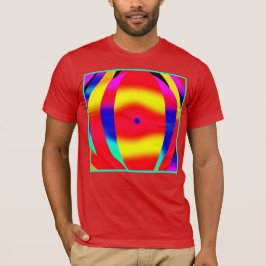 Ljusstark, färgstark och djärv design t shirt