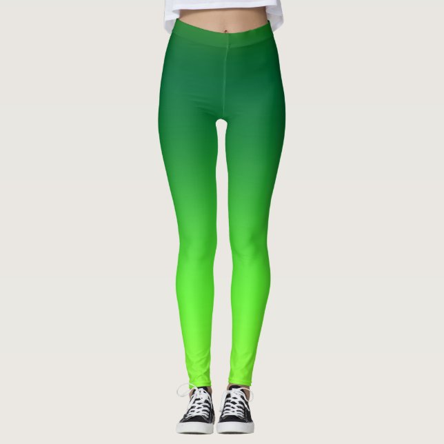 Ljusstark Grönt Leggings (Framsida)