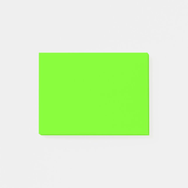 Ljusstark Grönt Premium Monochromatic Post-it Block (Framsida)