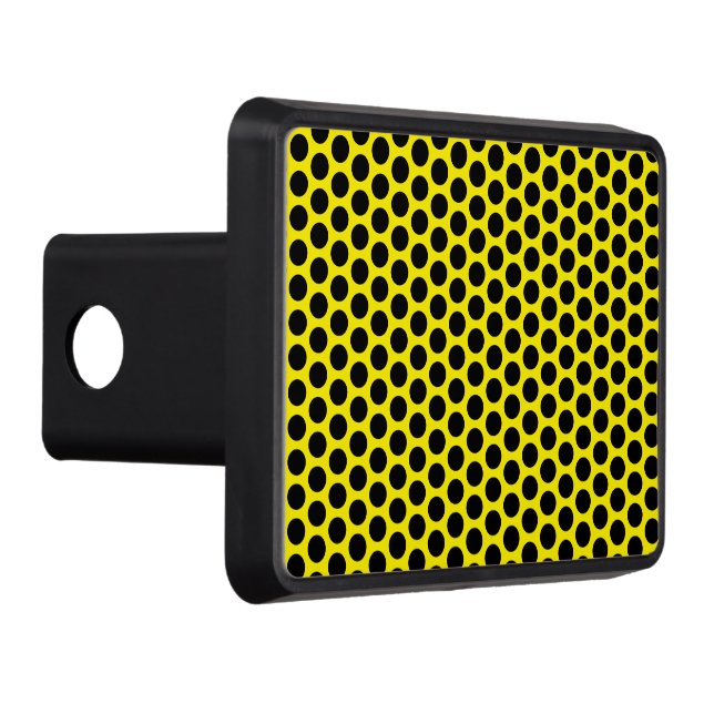 Ljusstark Gult med Black Dot Stil-släpfordon Dragkroksskydd (Höger)