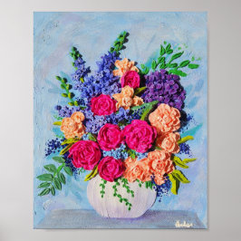 Ljusstark konstutskrift poster