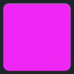 Ljusstark Magenta Fyrkantigt Klistermärke<br><div class="desc">Bright magenta färg.</div>