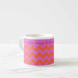 Ljusstark Magenta och Orange Espressomugg