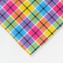 Ljusstark Rosa, Gult och blått ljus Fleecefilt