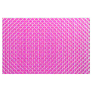 Ljusstark Shock rosa Retro-Chic Ikat droppar Möns Tyg