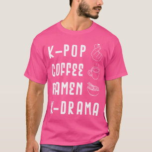 Ljusstavar K-Pop-mote för fans av koreanska K-dram T Shirt