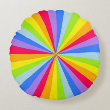 Ljusstrålande rundade kuddar