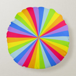 Ljusstrålande rundade kuddar