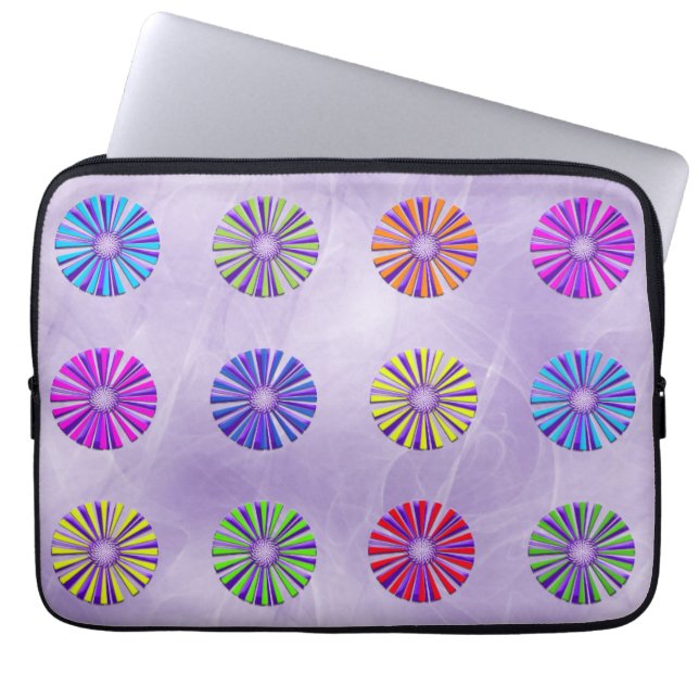 Ljusstrålar Laptop Fodral (Framsidan)