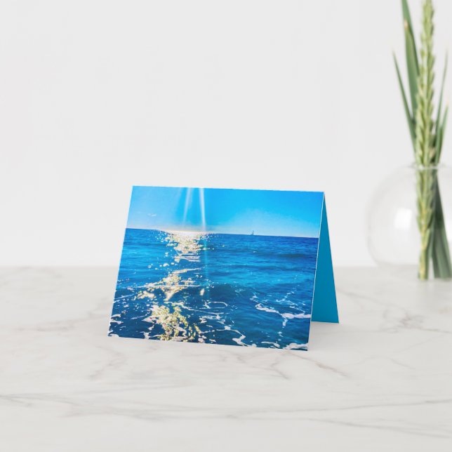 Ljusstråle på Sea Card Kort (Framsida)