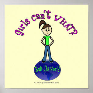 Ljusstyre världens flicka poster