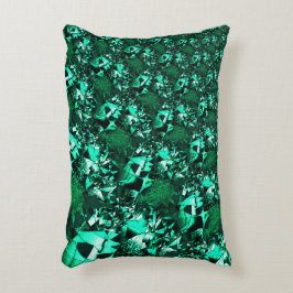 Ljusstyrka, lättaliknande grönt-toner prydnadskudde