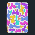 Ljussyrade flytande former iPad mini skydd<br><div class="desc">Ljusa flytande former,  pulserande färg-form,  psykedeliska vätskepumpar,  intensiva amorfa fläckar,  levande modern bakgrund,  blandning av tecknad popkonst och ememphis stil</div>