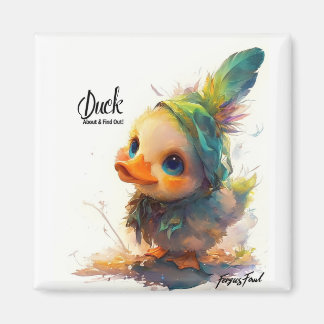 Ljust Anka om och fyll i magnet