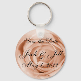 Ljust Apricot Spara datum Nyckelring