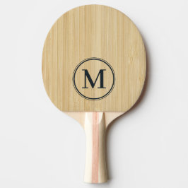 Ljust bambumönster pingisracket