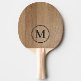 Ljust Björkträ Monogram Pingisracket