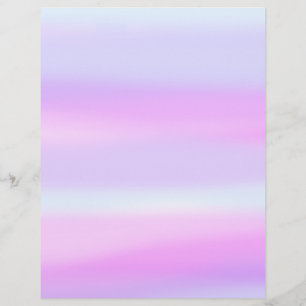 Ljust blått Lila Magenta Vattenfärg Tvättar Brevhuvud