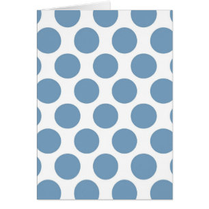 Ljust - blått Polkadot Hälsningskort