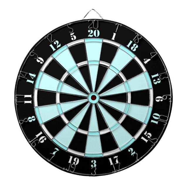 Ljust - blått-, vit- och svartDartboard Piltavla (Framsidan)