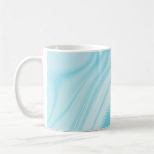 Ljust - blåttmarmormönster kaffemugg