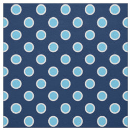 Ljust - blåttpolka dots på mörk - slösa tyg