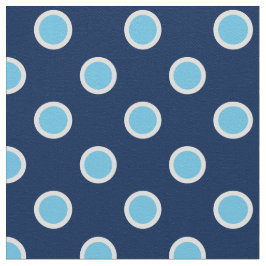 Ljust - blåttpolka dots på mörk - slösa tyg