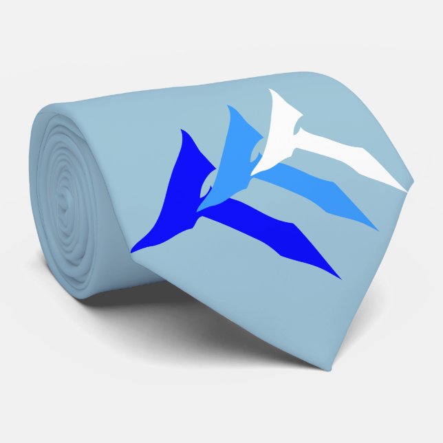 LJUST - blåttSANNINGSTIE Slips (Rullad)
