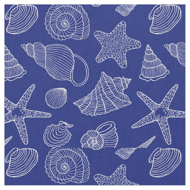 Ljust blåttsnäckamönster | tillfogar dina initiala tyg (Närbild)