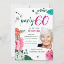 Ljust Blommigt 60-årsfirande Foto