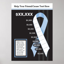 Ljust Blue Ribbon Fundising Poster