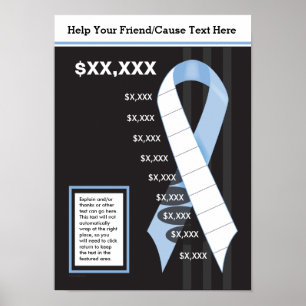 Ljust Blue Ribbon Fundising Poster